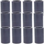 12-Pack 1 in. Schedule-80 PVC Couplings Slip/Straight/Socket Fittings NSF ASTM D2467