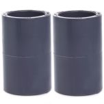 2-Pack 1 in. Schedule-80 PVC Couplings Slip/Straight/Socket Fittings NSF ASTM D2467