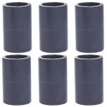 6-Pack 1 in. Schedule-80 PVC Couplings Slip/Straight/Socket Fittings NSF ASTM D2467