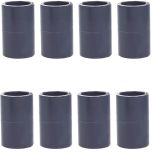 8-Pack 1 in. Schedule-80 PVC Couplings Slip/Straight/Socket Fittings NSF ASTM D2467