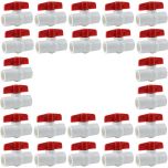 24-Pack 1/2 in. PVC Compact Ball Valves Schedule-40 Pipe Fittings Slip/Socket