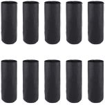 10-Pack 1/4-Gallon Skinny Tall Black Fabric Pots/Deep Aeration Grow Bags 3D x 8H