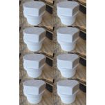 8-Pack 1 in. Schedule 40 PVC Male Threaded Plug/MNPT End Cap Pipe Fitting NSF SCH40 ASTM D2466 1"