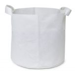 247Garden 1-Gallon Aeration Fabric Pot/Planting Grow Bag w/Handles (White 6H x 7D)