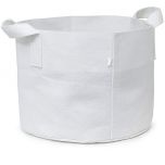 247Garden 25-Gallon Aeration Fabric Pot/Planting Grow Bag w/Handles (White 16.5H x 21D)