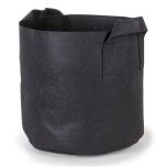 247Garden 4-Gallon Aeration Fabric Pot/Plant Grow Bag w/Handles (Black 10H x 11D)