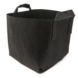 247Garden 7-Gallon Square Aeration Fabric Pot Planting Grow Bag w/Handles (Black 12.5 x 12.5 x 10.5)
