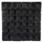 247Garden 6X6 36-Pocket Wall Hanging Fabric Pots/Aeration Plant Grow Bags/Office Organizers w/16 Grommet Support