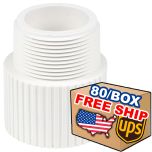 80pcs 2 in. Schedule-40 PVC Male Adapter Pipe Fitting NSF SCH40 ASTM D2466 2"