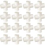 16-Pack 1/2 in. Cross Schedule-40 PVC Fittings NSF ASTM D2466 Plumbing-Grade