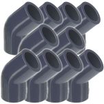 10-Pack 3/4 in. Schedule 80 PVC 45-Degree Elbow ASTM D2467 High Pressure Fittings