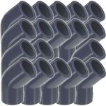 18-Pack 3/4 in. Schedule 80 PVC 45-Degree Elbow ASTM D2467 High Pressure Fittings