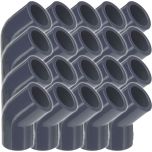 20-Pack 3/4 in. Schedule 80 PVC 45-Degree Elbow ASTM D2467 High Pressure Fittings