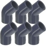 6-Pack 3/4 in. Schedule 80 PVC 45-Degree Elbow ASTM D2467 High Pressure Fittings