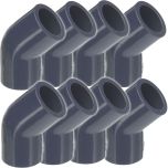 8-Pack 3/4 in. Schedule 80 PVC 45-Degree Elbow ASTM D2467 High Pressure Fittings