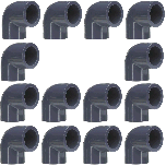 14-Pack 3/4 in. SCH-80 PVC 90-Degree Elbow Fittings NSF ASTM D2467 Slip/Socket