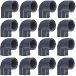 16-Pack 3/4 in. SCH-80 PVC 90-Degree Elbow Fittings NSF ASTM D2467 Slip/Socket