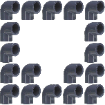 18-Pack 3/4 in. SCH-80 PVC 90-Degree Elbow Fittings NSF ASTM D2467 Slip/Socket