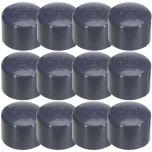 12-Pack 3/4 in. SCH-80 PVC End Caps Slip/Socket NSF ASTM D2467