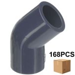 168 Pcs/Box 3/4 in. SCH-80 PVC 45-Degree Elbow, Sch-80 Pipe Fitting (Socket) NSF ASTM D2467 Pro Plumbing Special