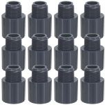 12-Pack 1 in. SCH-80 PVC Male Adapters Pipe Fittings NSF ASTM D2467/D2464 NPT