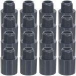 16-Pack 3/4 in. Schedule 80 PVC Male Adapters Pipe Fittings (Socket x MPT) NSF ASTM D2467/D2464 NPT