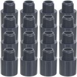 16-Pack 1 in. SCH-80 PVC Male Adapters Pipe Fittings NSF ASTM D2467/D2464 NPT