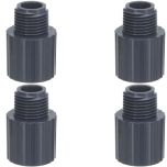 4-Pack 3/4 in. Schedule 80 PVC Male Adapters Pipe Fittings (Socket x MPT) NSF ASTM D2467/D2464 NPT