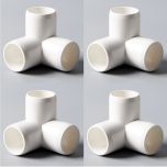 4-Pk 1/2 in. 3-Way SCH-40 PVC Fittings ASTM D2466 Plumbing-Grade