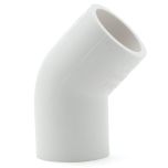 20-Pack 1" 45-Degree SCH-40 PVC Fittings, Plumbing Grade NSF-PW UPC ASTM ANSI D2466