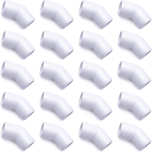 247Garden 3/4" PVC 45-Degree Elbow Fitting - SCH40 ASTM Furniture-Grade 20-Pack Free Ship