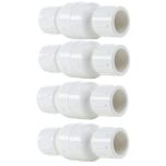 4-Pack 3/4 in. Schedule 40 PVC In-Line Spring Check Valves, Socket