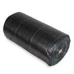 247Garden 4X500 Feet Ground Cover/Weed Barrier (100GSM Black Landscape Fabric UV-Resistance, Folded on Roll, 2000 Sqft Roll)