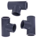 3-Pack 3/4 in. Schedule 80 PVC Tee 3-Way Straight Pipe Fitting NSF ASTM D2467 Slip/Socket