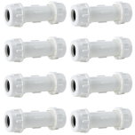 8-Pack 3/4 in. Schedule 40 PVC Compression Couplings/Couplers