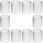 10-Pack 1-1/4 in. Schedule 40 PVC Coupling/Coupler Pipe Fitting NSF SCH40 ASTM D2466 1.25"