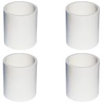 4-Pack 1-1/2 in. Schedule 40 PVC Couplings/Couplers Pipe Fittings NSF SCH40 ASTM D2466 1.5"