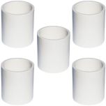 5-Pack 1-1/2 in. Schedule 40 PVC Couplings/Couplers Pipe Fittings NSF SCH40 ASTM D2466 1.5"