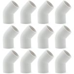 12-Pk 1/2 in. Schedule 40 PVC 45-Degree Elbows NSF/ASTM Pipe Fittings SCH40 ASTM D2466