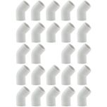 24-Pack 1" 45-Degree SCH-40 PVC Fittings, Plumbing Grade NSF-PW UPC ASTM ANSI D2466