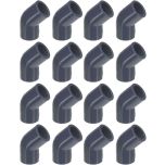 16-Pk 1/2 in. Schedule 80 PVC 45-Degree Elbows High Pressure Pipe Fittings NSF ASTM D2467