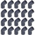 20-Pk 1/2 in. Schedule 80 PVC 45-Degree Elbows High Pressure Pipe Fittings NSF ASTM D2467