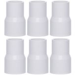 6-Pk 1 x 3/4 in. SCH-40 PVC Reducing Couplings NSF ASTM D2466 Pipe Fittings Slip/Socket