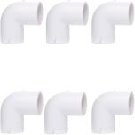 6-Pack 1-1/2 in. Schedule 40 PVC 90-Degree Elbow Pipe Fitting NSF SCH40 ASTM D2466 1.5" 90°