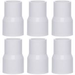 6-Pk 3/4 x1/2 in. Schedule 40 PVC Reducing Couplings NSF Pipe Fittings SCH40 ASTM D2466