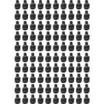 100-Pack 3/4" PEX-A x MPT Male Adapters PPSU Plastic Cold Expansion Fittings ASTM F1960 NSF