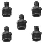 5-Pack 3/4" PEX-A x MPT Male Adapters PPSU Plastic Cold Expansion Fittings ASTM F1960 NSF