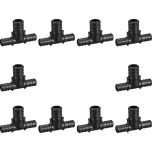 10-Pack 1/2" x 1/2" x 3/4" PEX Tee, PPSU ASTM F2159 Fitting