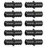 10-Pack 1/2 in. PEX-B Barb Couplings Plastic PPSU PEX Crimp Fittings for Hot/Cold Water PEX Pipe System NSF F2159