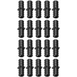 20-Pack 1/2 in. PEX-B Barb Couplings Plastic PPSU PEX Crimp Fittings for Hot/Cold Water PEX Pipe System NSF F2159